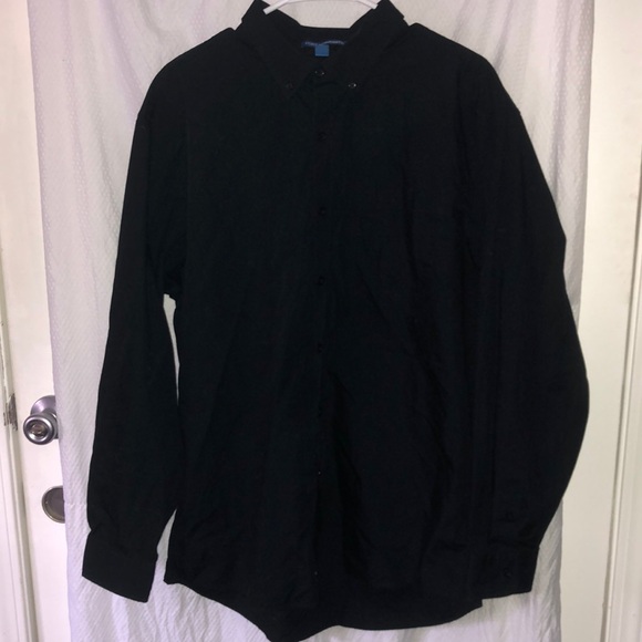 Port Authority Other - Port Authority Black Button Down Unisex Long Sleeve Classic Cotton/Poly Blend